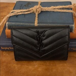 Saint Laurent Black Leather Accessory